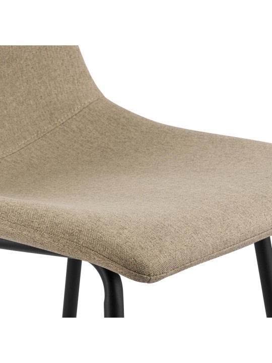 Taburete de bar Altona tela, taupe