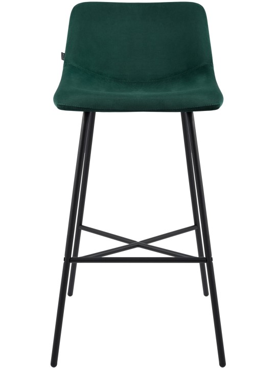 Taburete de bar Altona terciopelo, verde