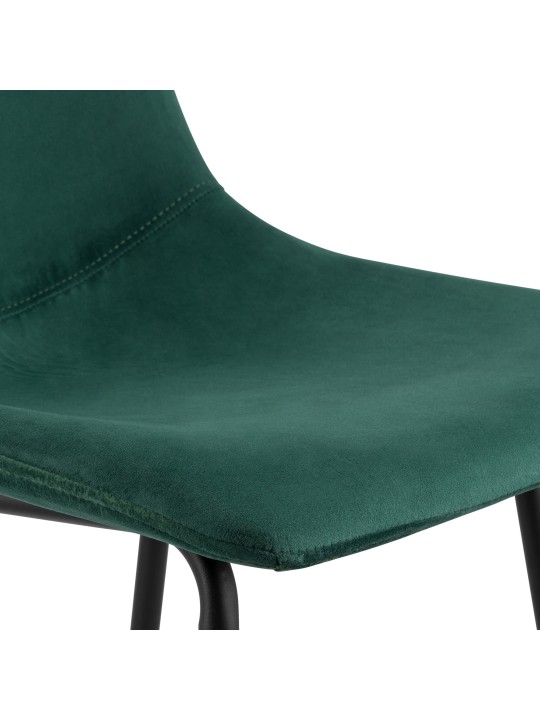 Taburete de bar Altona terciopelo, verde