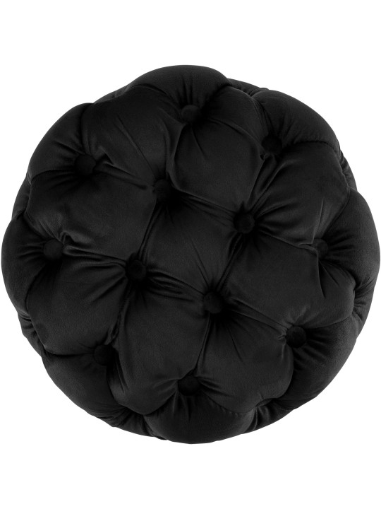 Taburete Drancy Terciopelo M, negro