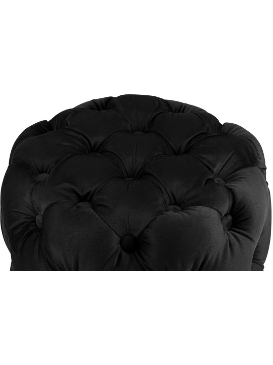 Taburete Drancy Terciopelo M, negro