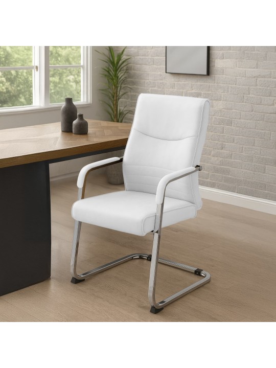 Juego de 2 sillas para visitas Hobart, blanco