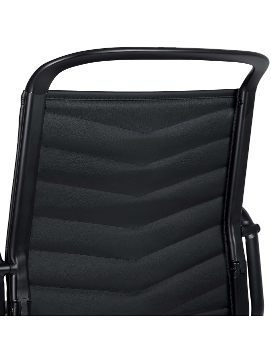 Silla de oficina Bakers piel sintética, negro