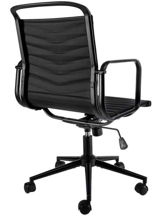 Silla de oficina Bakers piel sintética, negro