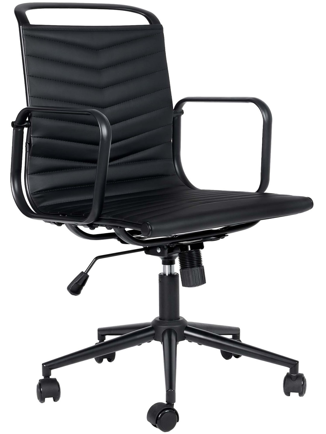 Silla de oficina Bakers piel sintética, negro