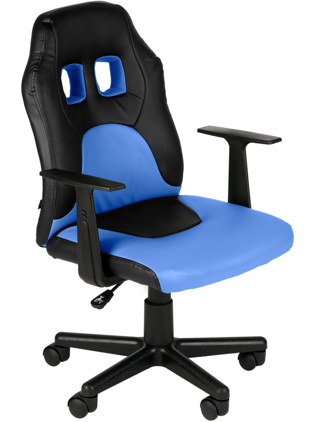 Diversión en silla de oficina para niños, negro/azul