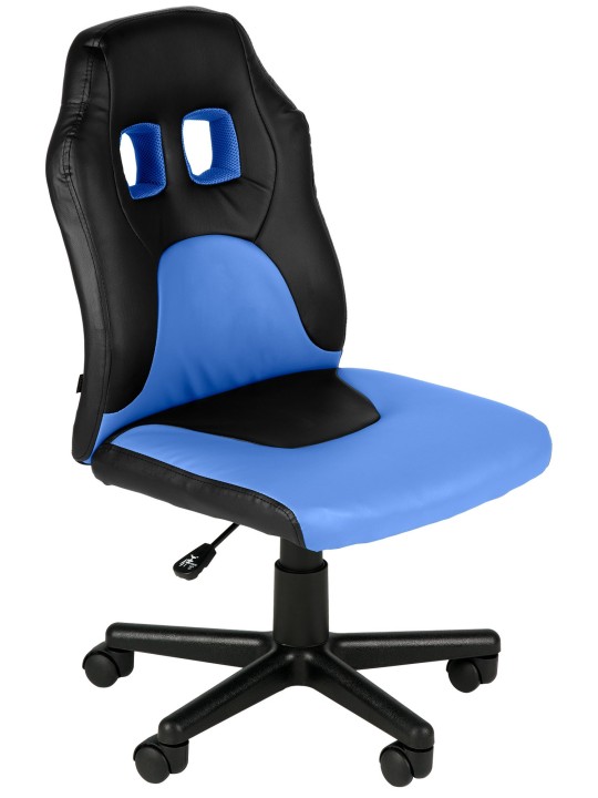 Diversión en silla de oficina para niños, negro/azul
