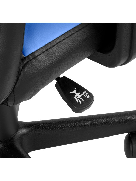 Diversión en silla de oficina para niños, negro/azul