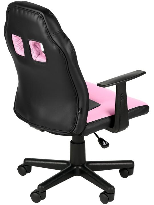 Diversión en silla de oficina para niños, negro/rosa