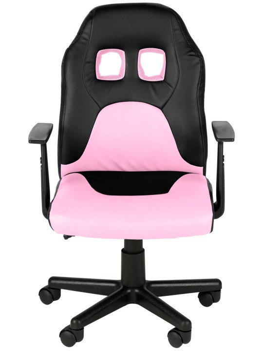 Diversión en silla de oficina para niños, negro/rosa