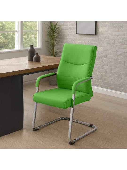 Juego de 2 sillas para visitas Hobart, verde Juego de 2 sillas para visitas Hobart, verde