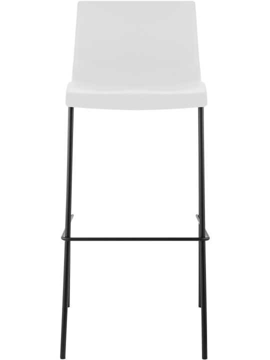 Taburete de bar Hoover estructura de 4 pies, blanco