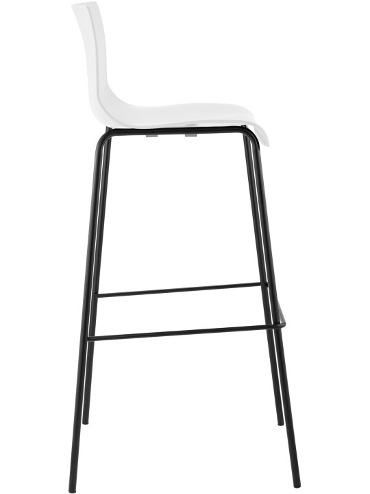 Taburete de bar Hoover estructura de 4 pies, blanco