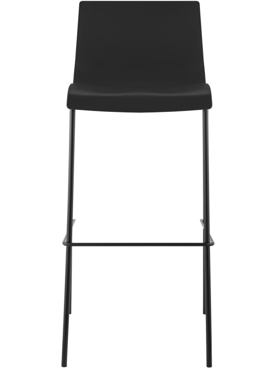 Taburete de bar Hoover estructura de 4 pies, negro