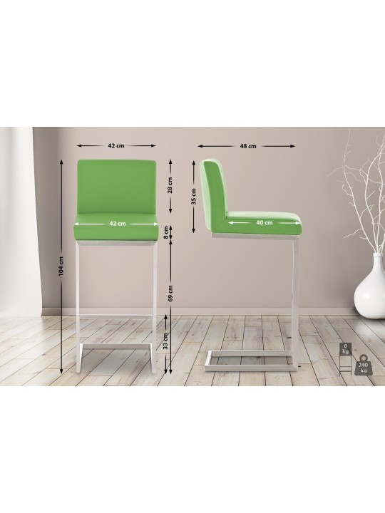 Taburete de bar Paros, verde