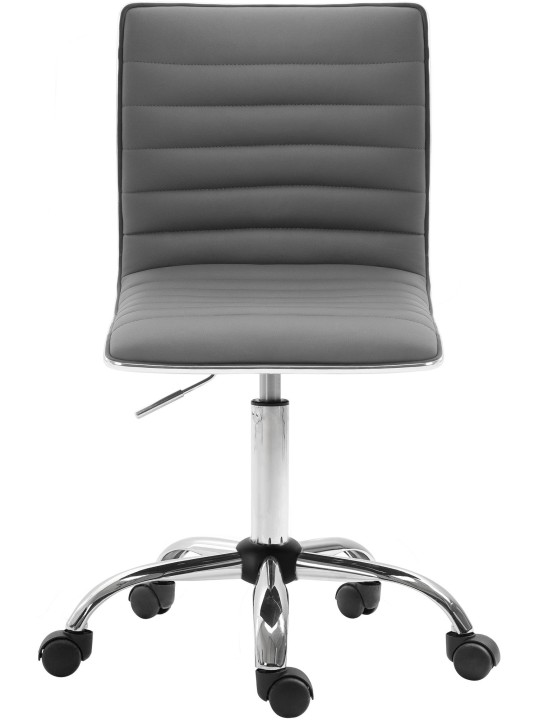 Taburete de trabajo Alamosa piel sintética, gris Taburete de trabajo Alamosa piel sintética, gris