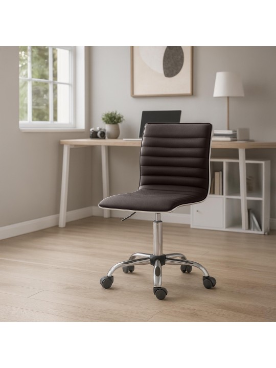 Taburete de trabajo Alamosa piel sintética, marrón Taburete de trabajo Alamosa piel sintética, marrón