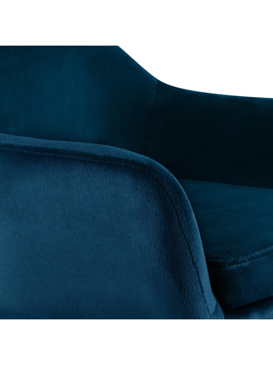 Taburete de bar Grant terciopelo, azul