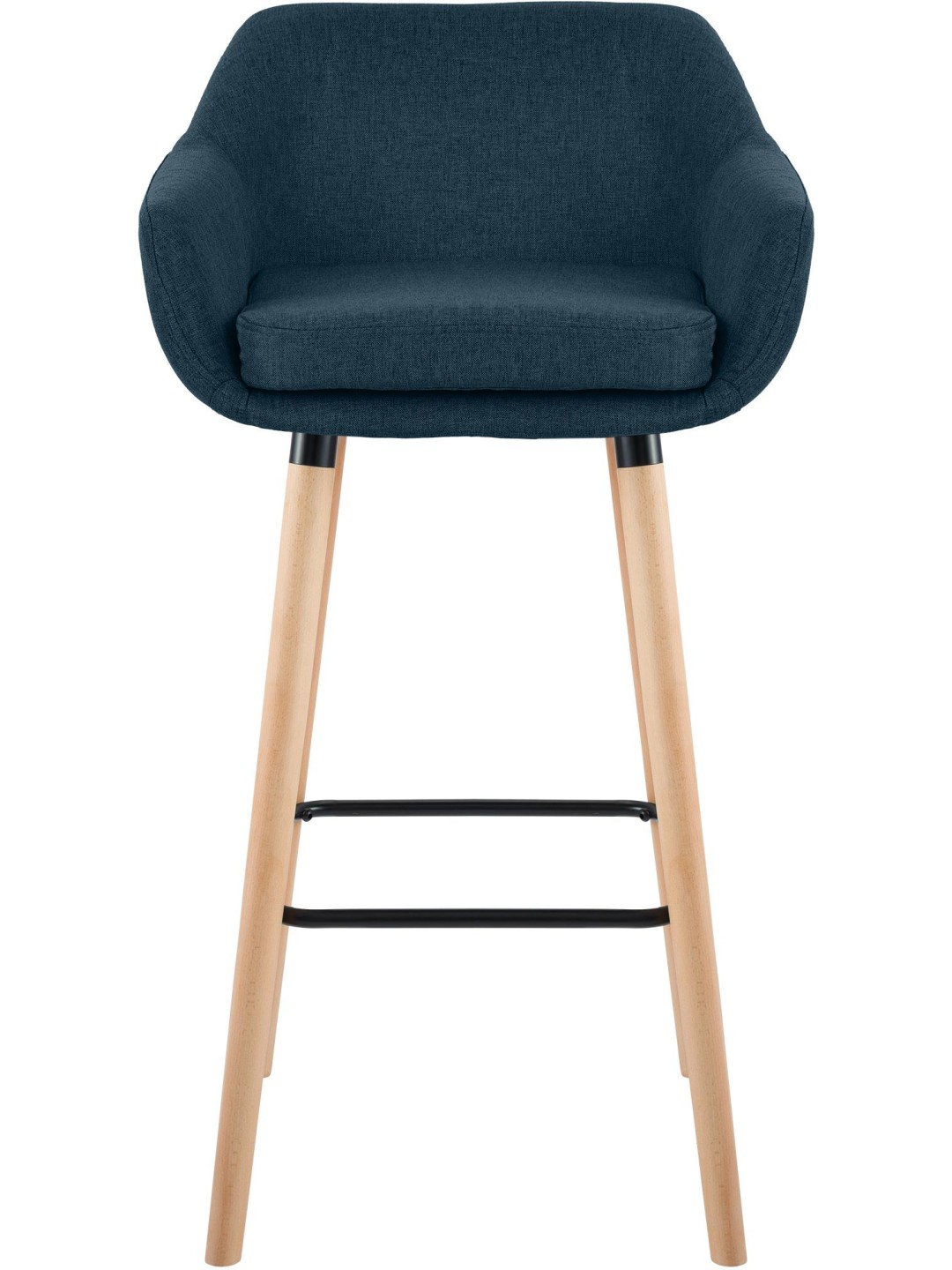 Taburete de bar Grant tela, azul