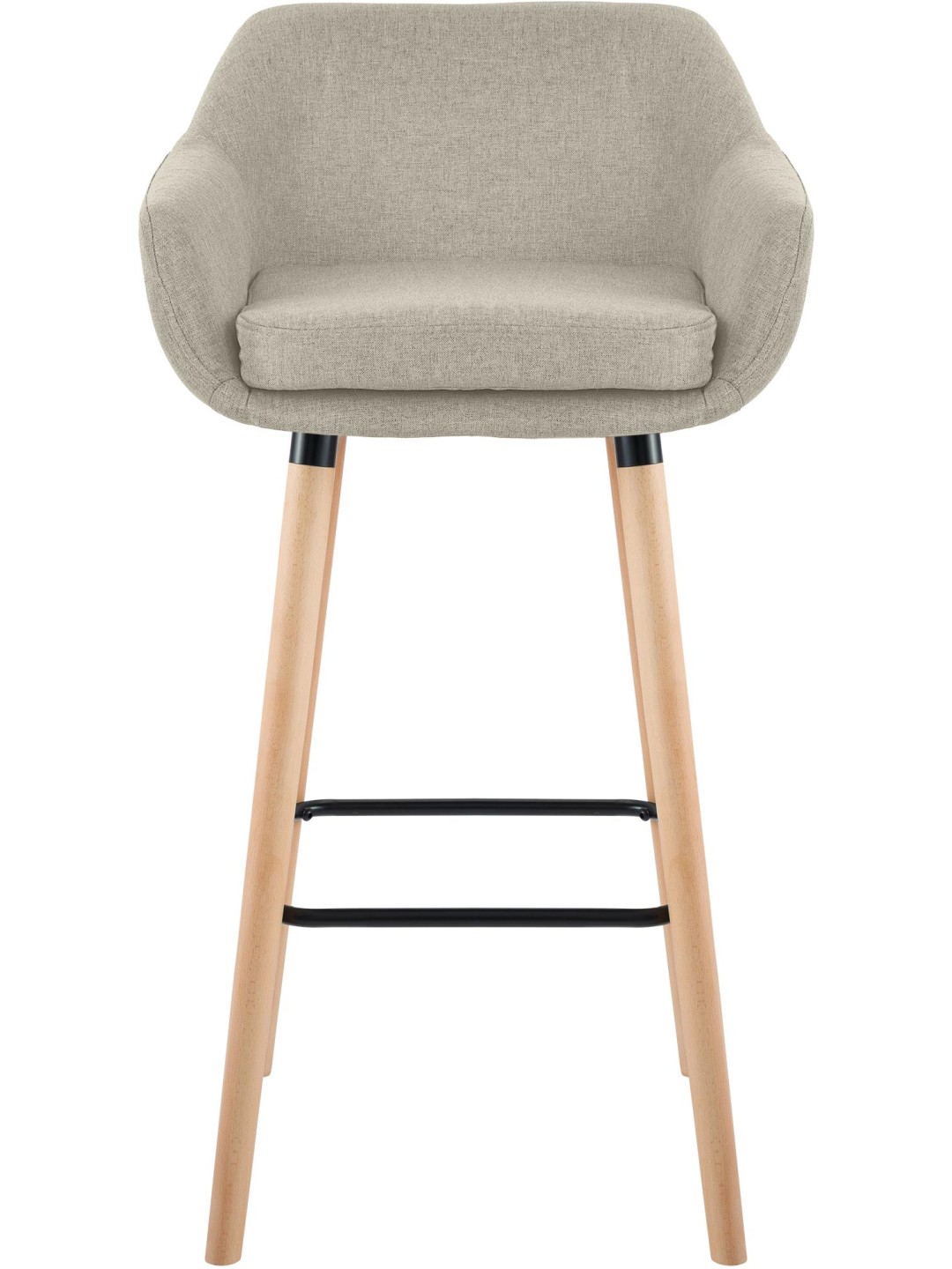 Taburete de bar Grant tela, crema