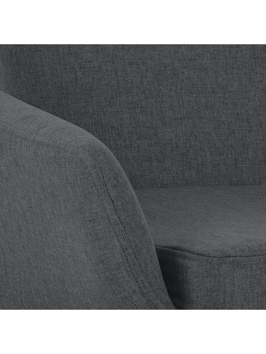 Taburete de bar Grant tela, gris oscuro