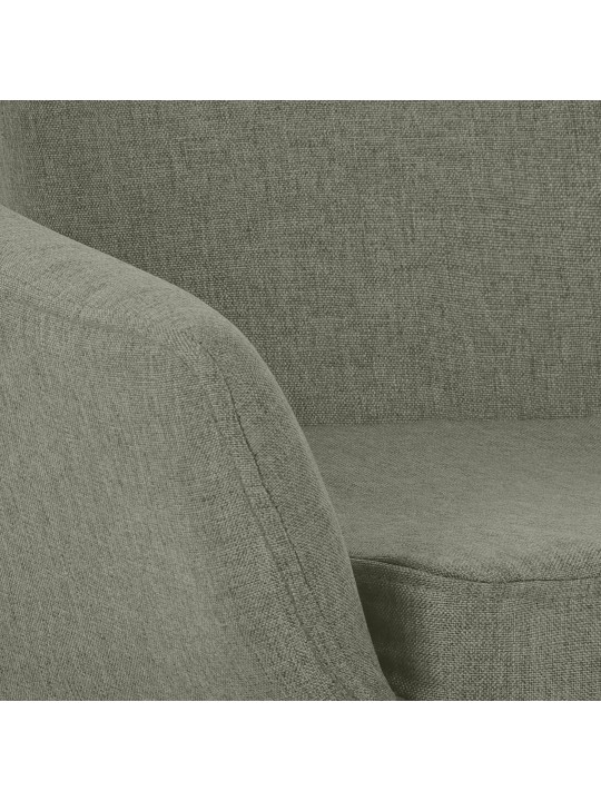 Juego de 2 taburetes de bar Grant tela, gris claro