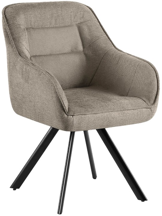 Silla Pettuli tela, taupe