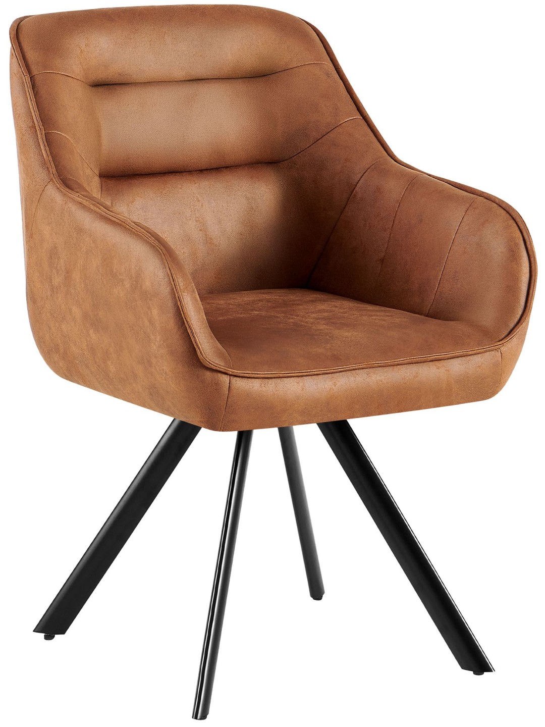 Silla Pettuli Vintage, marrón claro