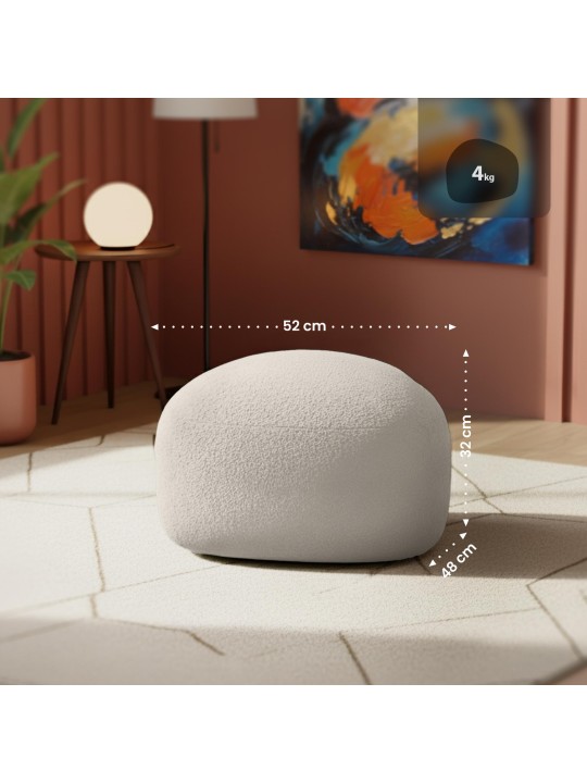 Taburete Alfrisa Teddy, crema Taburete Alfrisa Teddy, crema