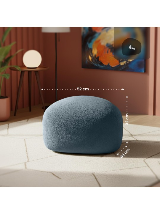 Taburete Alfrisa Teddy, gris oscuro