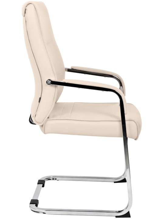 Juego de 2 sillas para visitas Hobart, crema