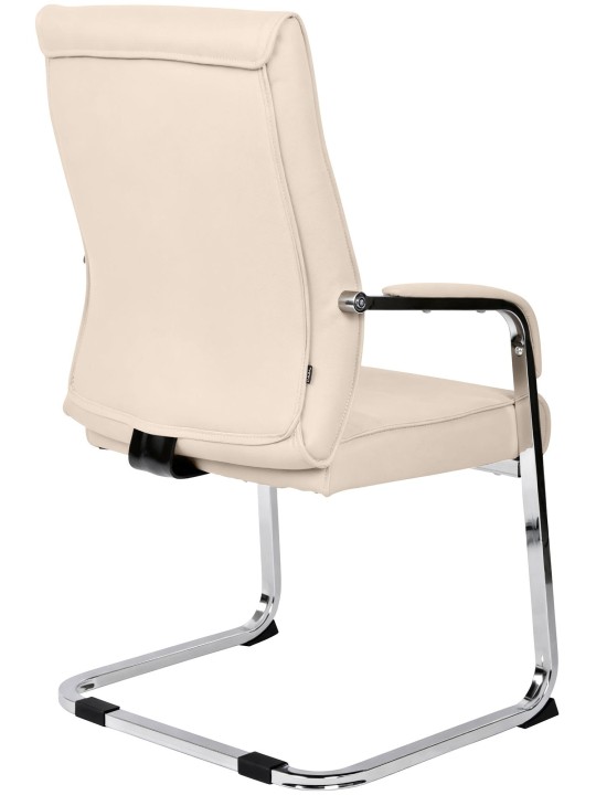 Juego de 2 sillas para visitas Hobart, crema