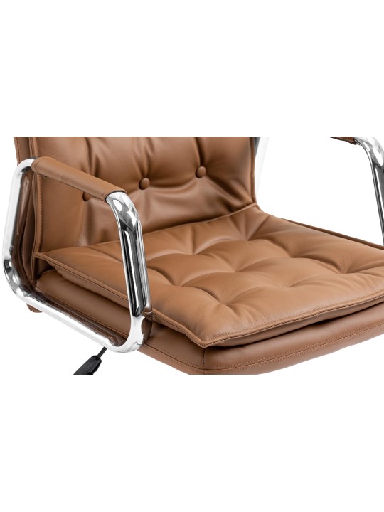 Silla de oficina Sotira cuero genuino, marrón claro Silla de oficina Sotira cuero genuino, marrón claro