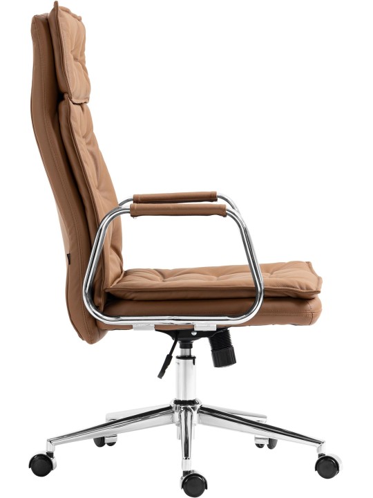 Silla de oficina Sotira cuero genuino, marrón claro Silla de oficina Sotira cuero genuino, marrón claro