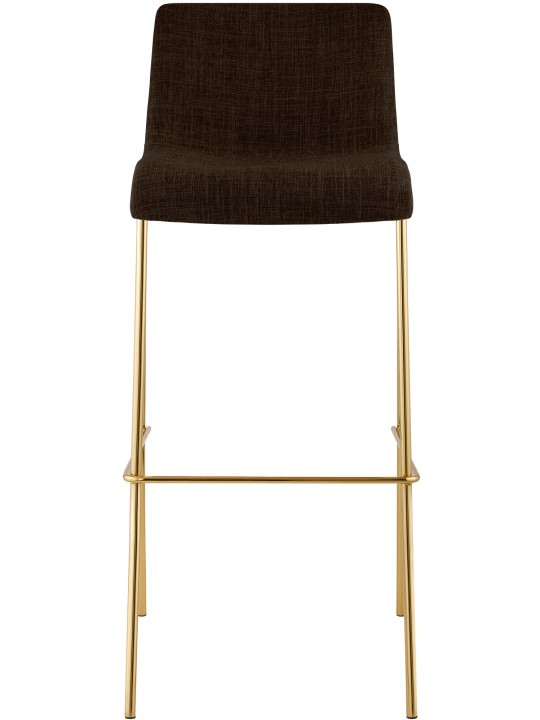 Taburete de bar Tela Hoover 4 pies dorado, marrón Taburete de bar Tela Hoover 4 pies dorado, marrón