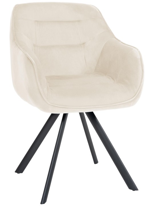Silla Russel terciopelo, crema Silla Russel terciopelo, crema