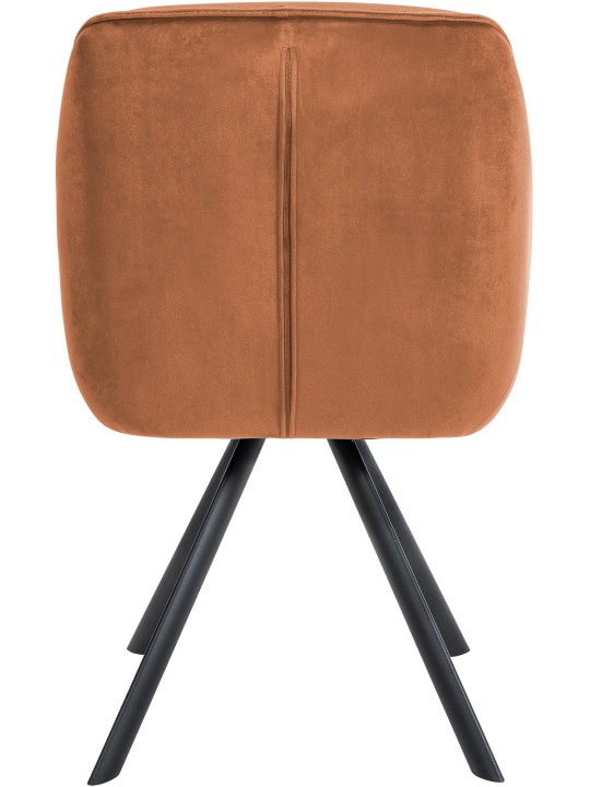 Silla Russel terciopelo, café Silla Russel terciopelo, café