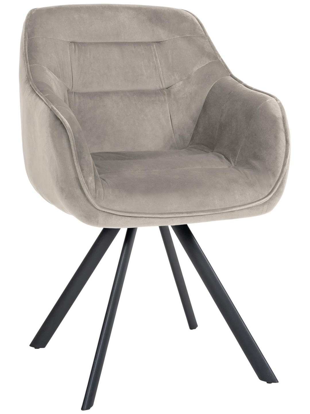 Silla Russel terciopelo, gris