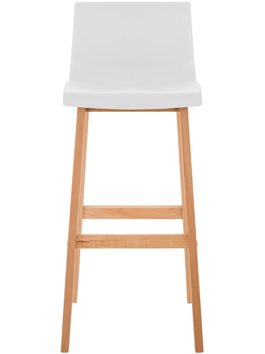 Taburete de bar Hoover Natura estructura de 4 pies, blanco Taburete de bar Hoover Natura estructura de 4 pies, blanco
