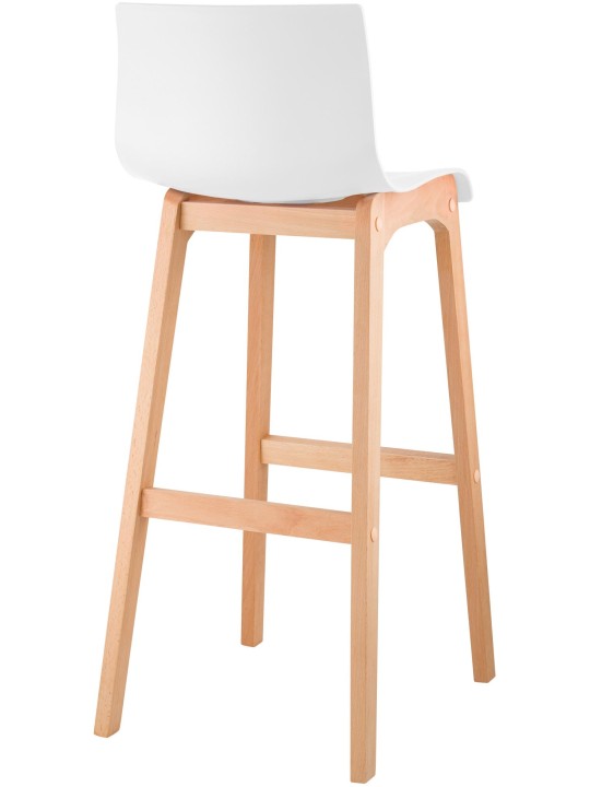 Taburete de bar Hoover Natura estructura de 4 pies, blanco Taburete de bar Hoover Natura estructura de 4 pies, blanco
