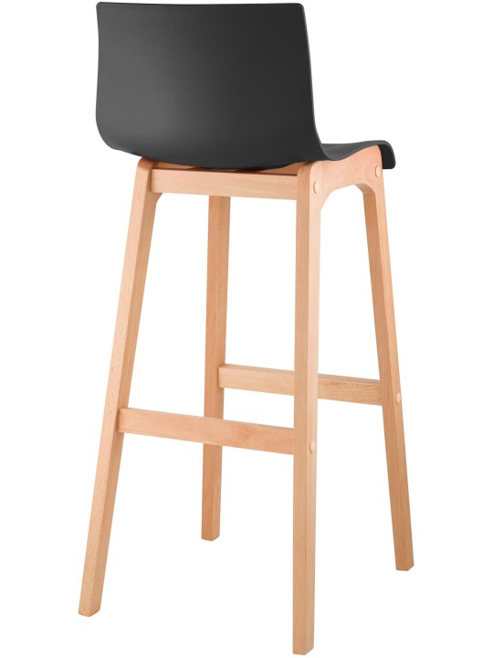 Taburete de bar Hoover Natura estructura de 4 pies, negro Taburete de bar Hoover Natura estructura de 4 pies, negro