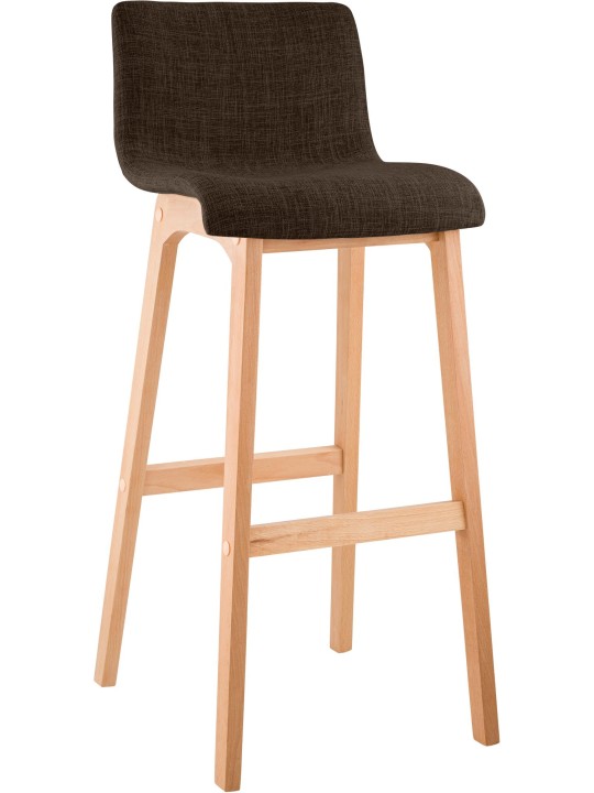 Taburete de bar Hoover tela Natura, marrón