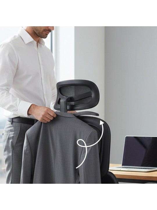 Silla de oficina Lothenda, negro