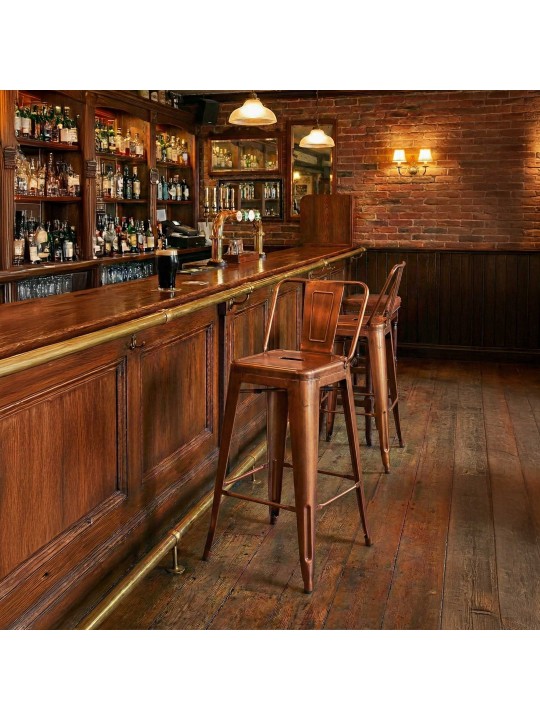 Taburete de bar Mason, cobre