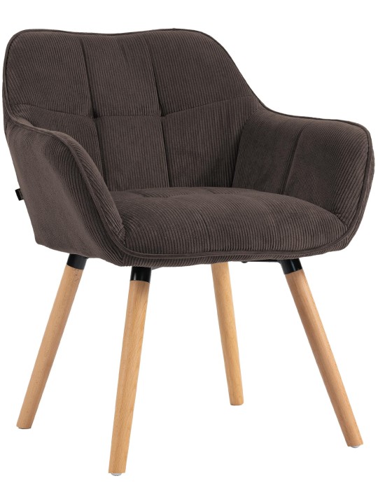 Silla de comedor Vienna Cord natura, marrón