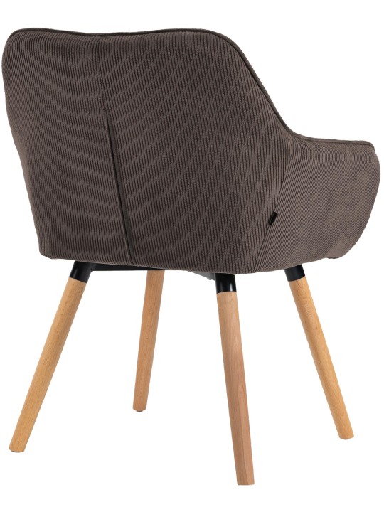Silla de comedor Vienna Cord natura, marrón