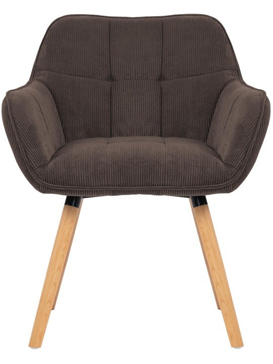 Silla de comedor Vienna Cord natura, marrón