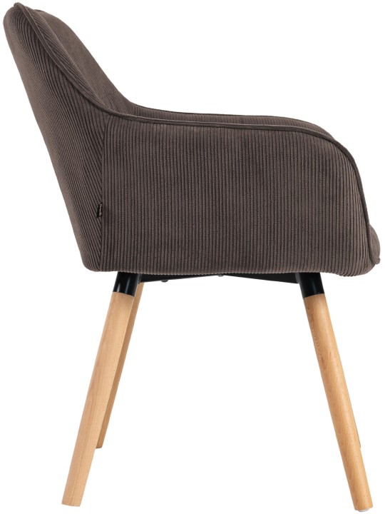 Silla de comedor Vienna Cord natura, marrón