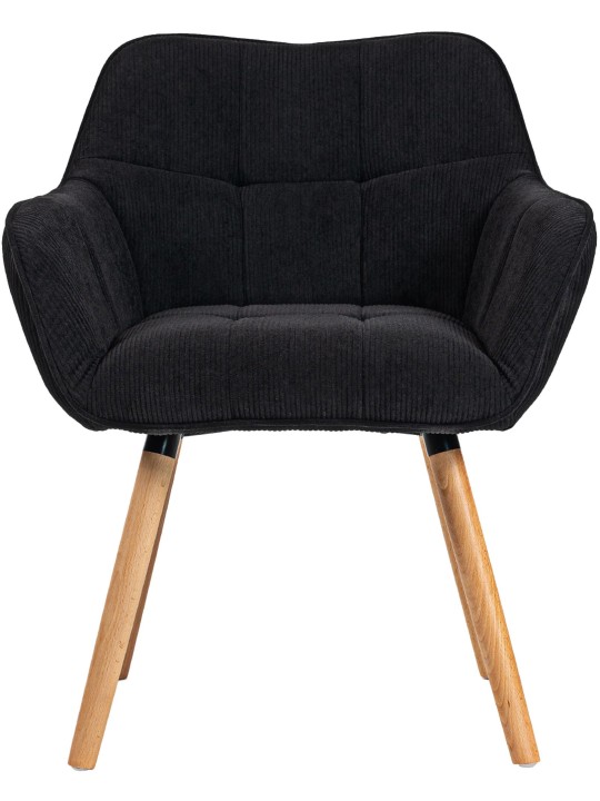 Silla de comedor Vienna Cord natura, negro