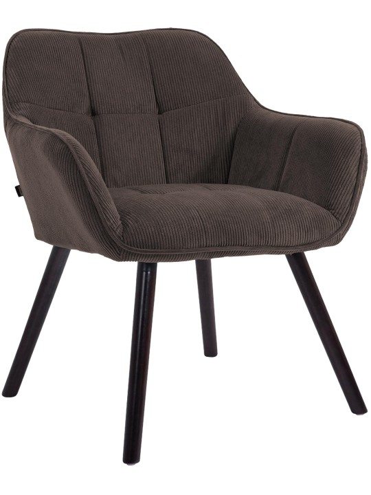 Silla de comedor Vienna Cord, marrón